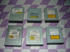 Lot of 6 Assorted Black Bezel CD-ROM Optical Drives Used Sony Samsung LG picture