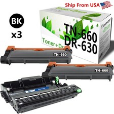 1-Pack DR-630 Drum Unit and 2-Pack TN 660 Toner Cartridge for MFC-L2700DW (3PK) picture