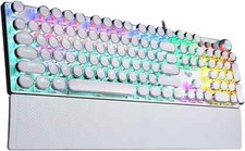 AULA F2088 Typewriter Style Mechanical Gaming White-blue switches picture