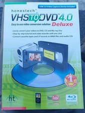 Honestech VHS to DVD 4.0 Deluxe LP & Cassette to CD & WMA file converter Sealed picture