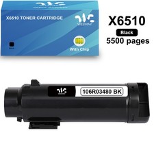 BLACK X6510XK Toner Cartridge 106R03480 for Xerox Phaser 6510 WorkCentre 6515 DN picture