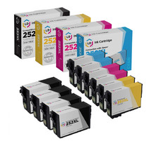 Replacements for Epson 252XL Ink Combo Pk (4 B, 2 C, 2 M, 2 Y) HY 10-Pk Bundle picture