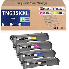 TN-635XXL High Yield Toner Cartridges for Brother HL-L8430CDW 4 Pack picture