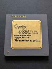 Cyrix 686MX Processor 6x86MX-PR200 Ceramic PGA Vintage CPU Untested picture