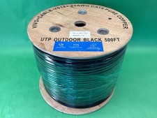 VIVO Cable-V014 Outdoor 23AWG Copper CAT6 Network Ethernet Cable Black 500 ft picture