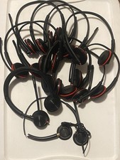 (LOT OF 10) PLANTRONICS *For Parts Only* Blackwire USB Headsets On Ear **READ** picture