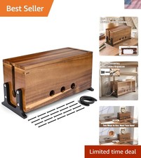 Child Safe Acacia Wood Cable Management Box - Elegant, Durable & Stylish Design picture
