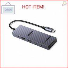 UGREEN Revodok Pro USB-C Hub 6 in 1 10Gbps 4K 60Hz HDMI, 100W Power Delivery for picture