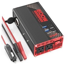 DC 12V to 110V 120V AC Car Inverter with 2 Outlets, 12V 600W picture