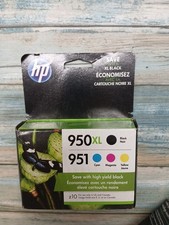 4-PACK HP GENUINE 950XL BLACK & 951 COLOR INK OFFICEJET PRO 8610 SEALED 10/2019 picture