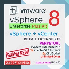 VMware vSphere 8 Enterprise Plus Kit 6-CPU Perpetual with vCenter VS8-EPP-6AK-C picture
