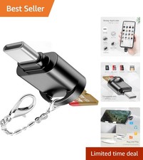 Ultra-Compact USB-C Micro SD Card Reader with Keychain - 480 Mbps Fast Transfer picture