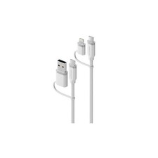1.5 m 100W Elements Silicone 4-in-1 USB 2.0 Cable White #ELSI4IN1U2WH1.5 picture