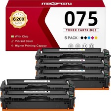 5-Pack Toner Cartridge 2-Black+Cyan+Magenta+Yellow With Chip BN 075 Compatible picture