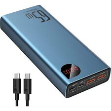 Baseus Power Bank, 65W 20000mAh Laptop Portable Charger, Fast Charging USB C 4 picture