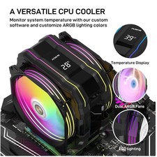 Advanced ARGB CPU Cooler - Quiet Operation, 6 Heat Pipes picture