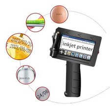 The 12.7mm handheld inkjet printer is portable  suitable for boxed metal glass  picture