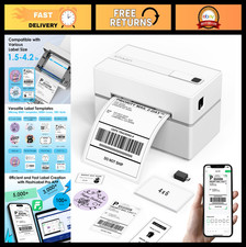 Portable Bluetooth Thermal Label Printer 4x6 for Small Business, iPhone/Android picture