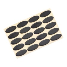 20Pcs Oval Mouse Feet Pads 0.7mm for Gaming Mouse Feet Replacement Black picture