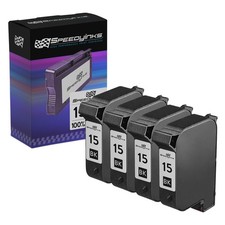 4 Pack Reman HP15 Inkjet Cartridges (C6615DN #15) picture
