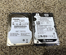 Bundle of 2 750GB 2.5” SATA Hard Drives - Mixed Speeds - Tested Works Formatted picture