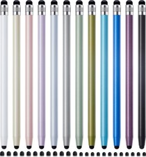 LINFANC 12Pcs Stylus Pen for Touchscreen, 2-in-1 High Precision & 12 Pearl  picture
