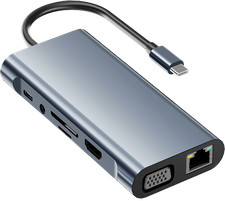USB C HUB 11 in 1 Docking Station Compatible with MacBook Pro/Air USB C Adapter picture