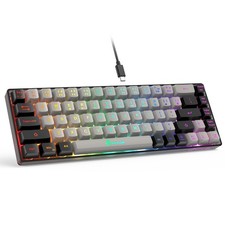 GEODMAER 65% Gaming Keyboard, Wired Backlit Mini Grey-Black picture