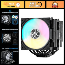 120mm ARGB Dual Tower CPU Air Cooler for AMD & Intel - High Performance, Black picture
