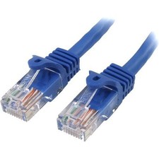 StarTech.com 7 ft Blue Snagless Cat5e UTP Patch Cable RJ45PATCH7 picture