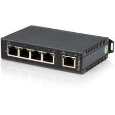 StarTech 5 Port Industrial Ethernet Switch, DIN Rail Mountable, TAA picture