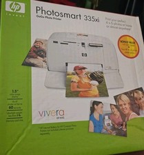 HP Photosmart 335 Gogo Photo Printer with Power Adapter and Ink picture