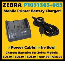 Zebra (SC2) Smart Battery Charger for QLn Series, ZQ500 & P4T  P/N: P1031365-063 picture