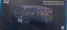 Adesso - AKB-450UB - Tru-Form Ergonomic Touchpad Keyboard - Black picture