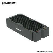 Barrow Dabel 240mm Red Copper Radiator 60mm Thick High Performance, Black picture