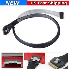 Data Transmission Cable SAS SFF‑8654 8i To SFF‑8654 8i 24Gbps SAS 4.0 30A 80cm picture
