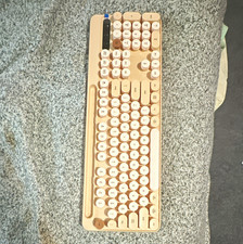 Arteck HB030B Wireless Keyboard w/ Built-In Touchpad, Rose Gold Aluminum picture