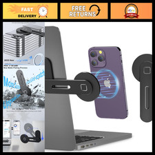 Adjustable Laptop Stand with Magnetic Phone Holder - Ergonomic, Portable & Sturd picture