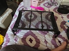 Black Metal Mesh Laptop Desk Holder B64 picture