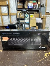 Keychron K10 Max Full Size Wireless Mechanical Keyboard Red Linear Switches BLK picture