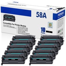 10x CF258A 58A Toner Compatible With HP Laserjet Pro M404dn MFP M428dw With Chip picture