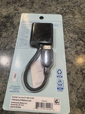 ONN HDMI to VGA Adapter, HDMI Male to VGA Female, Black, 100009489 picture