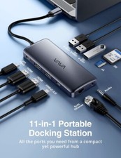 Vava USB-C Hub, 11 in 1, VA-UC018 Docking Dual 4K HDMI 100W PD Charging Adapter picture