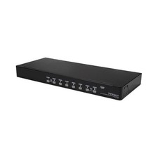 Startech SV831DUSBUK 1U 8 PORT USB VGA KVM SWITCH USB VGA RACKMOUNT KVM OSD picture