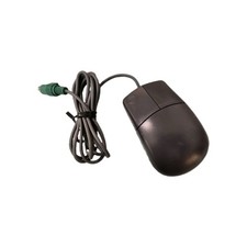 VINTAGE MUS9/JL MUS9/KL CHARCOAL  2 BUTTON PS2 MECHANICAL MOUSE RM3-SB4-19 picture
