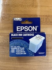Genuine EPSON 720dpi Black Printer Ink Cartridge Inkjet S020047 EXPIRED picture