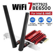 FENVI MT7925 WiFi7 PCIe Network Card 6500Mbps Tri-Band BT5.4 NIC Desktop Adapter picture