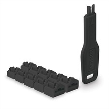 Lindy W128912134 47891 RJ45 Port Locks Black 10x + 1 Key ~E~ picture