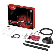 Cudy WE4000 AX5400 Wi-Fi 6E Bluetooth 5.2 PCIe Adapter Intel AX210 Chipset Red picture