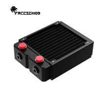 FREEZEMOD TSRP-HP45-120 45mm Thick Copper Radiator 120mm Dual Pass 5-Port RoHS. picture